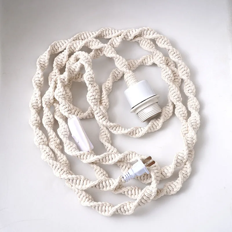 Bohemian Hand-woven Lampshade Tassel Decoration Bedroom Cotton Thread