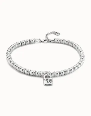 Bohemian necklace, silver