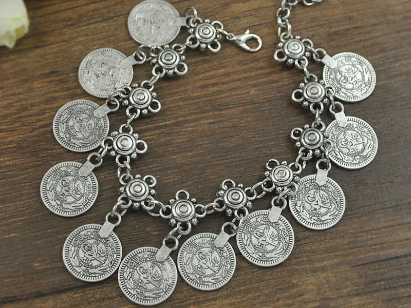 Bohemian Vintage Tassel Coin Bracelet