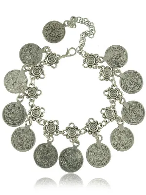 Bohemian Vintage Tassel Coin Bracelet