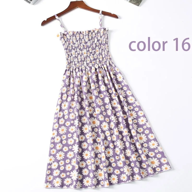 Boho Chic Summer Vintage Floral Print tassel Midi Strap boho Dress Women drawstring Beach rayon bohemian Dresses Vestidos