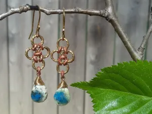 Brass & Copper K2Nite Earrings