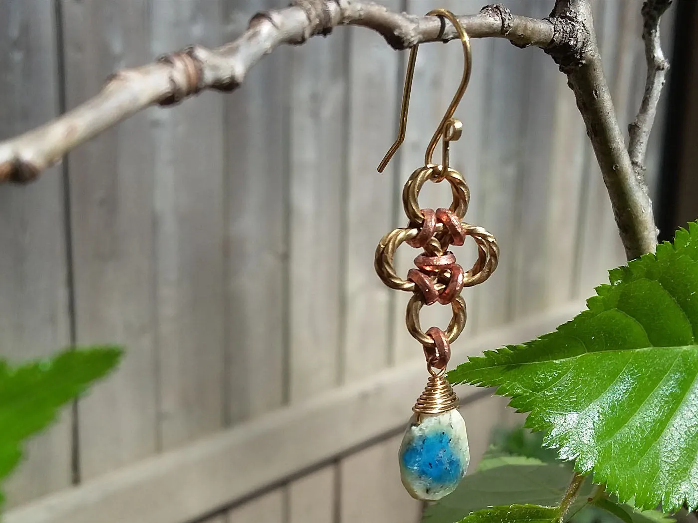 Brass & Copper K2Nite Earrings