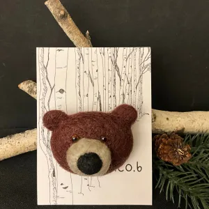 Brown Bear Brooch - Jackeline Covelli