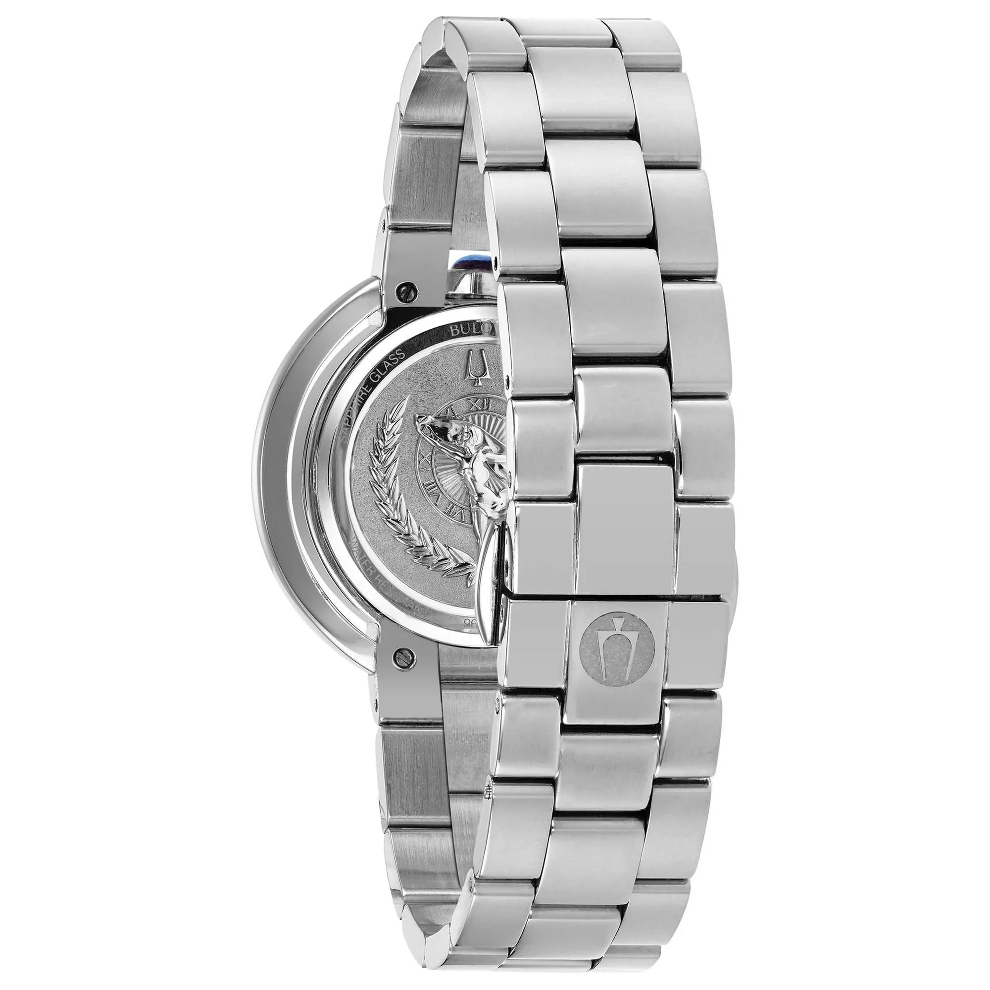 Bulova Ladies' Rubaiyat Diamond Moon Phase Stainless Steel Watch 96P213