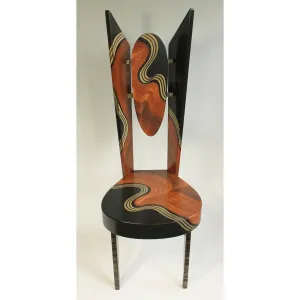 Burl Swirl Wing Chair by Grant Noren