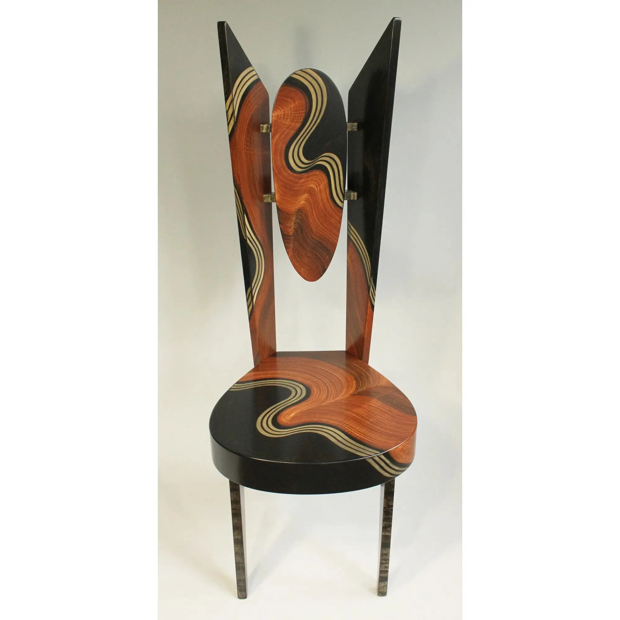Burl Swirl Wing Chair by Grant Noren