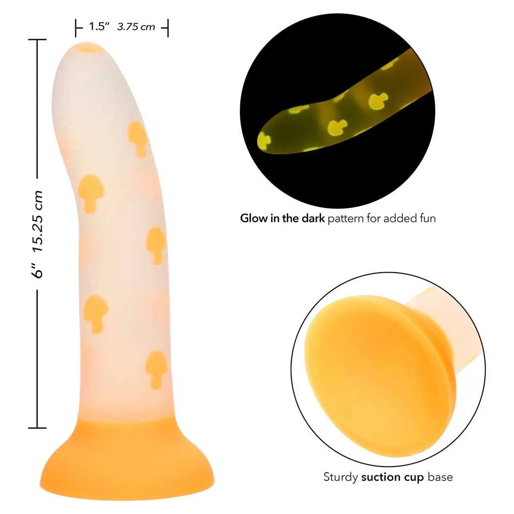 CalExotics Glow Stick Mushroom 6" Glow-in-the-Dark Dildo