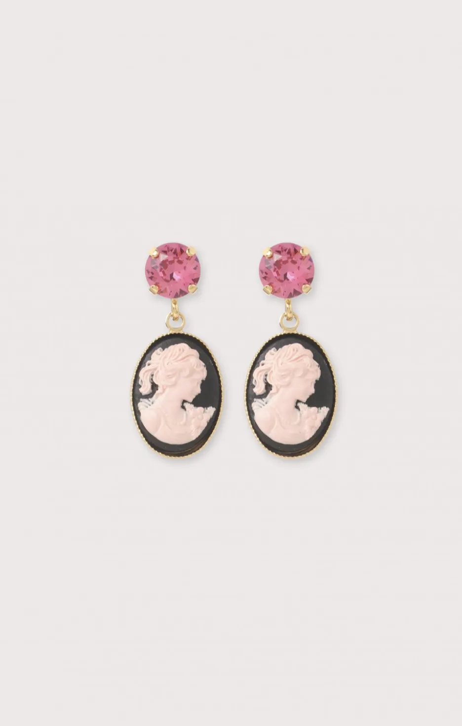 Cameo Petite Earrings Rose