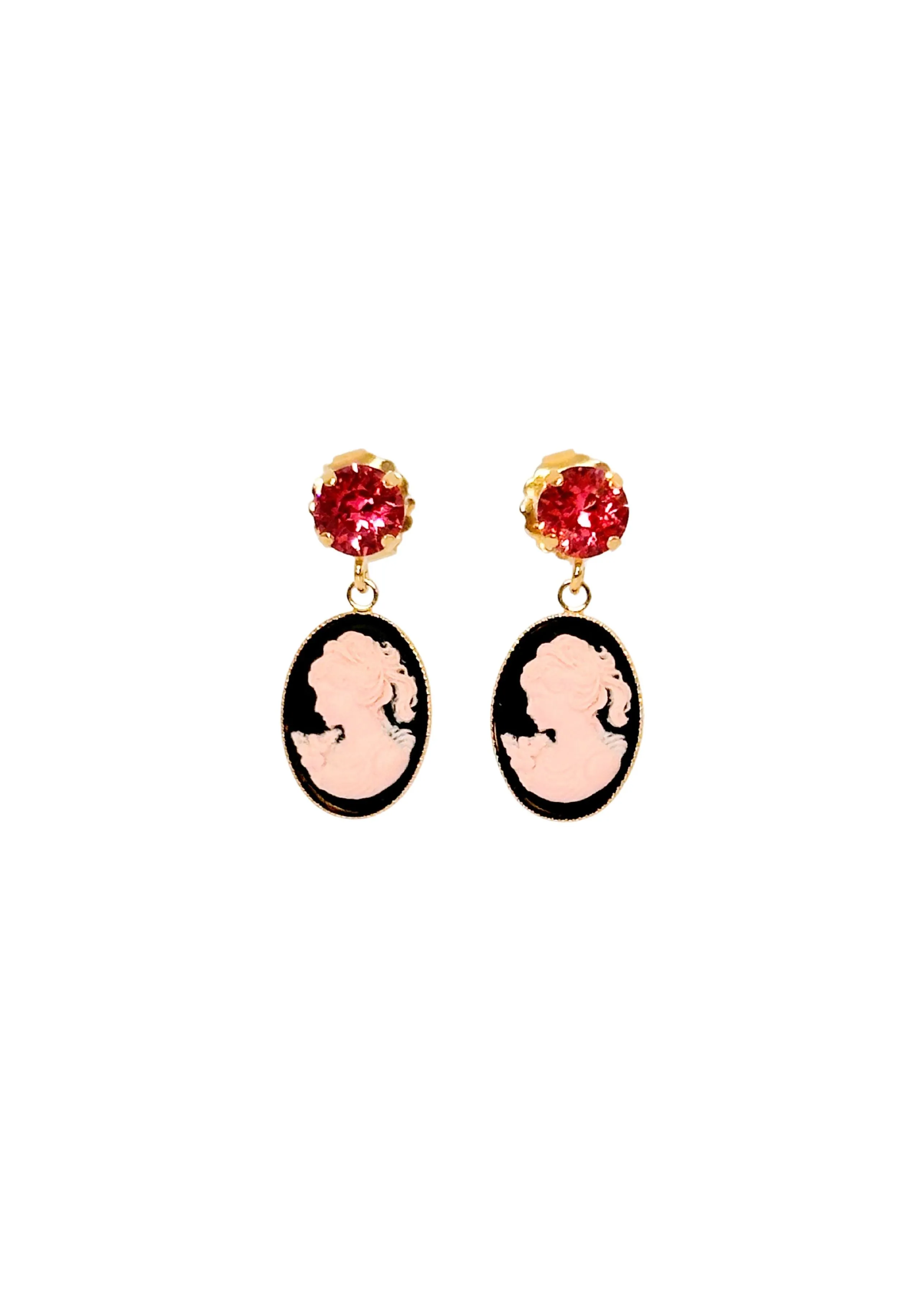 Cameo Petite Earrings Rose
