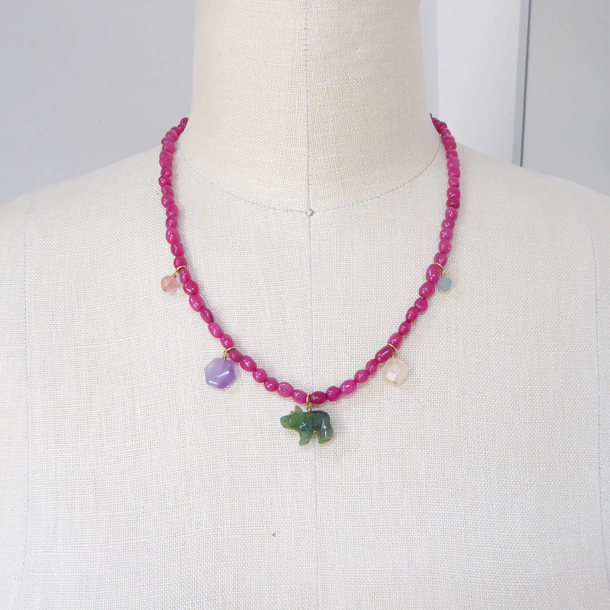 Candy stone necklace
