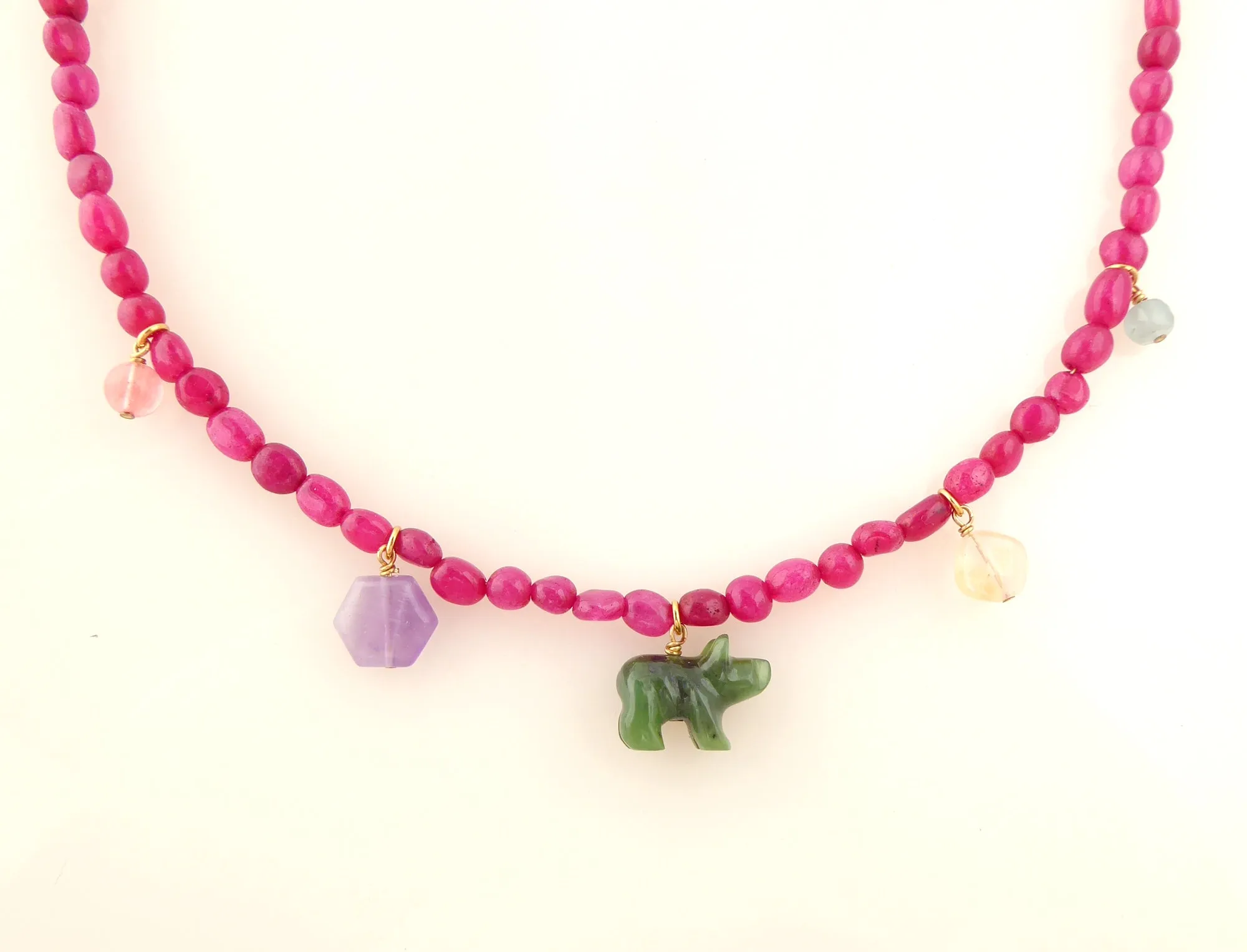 Candy stone necklace