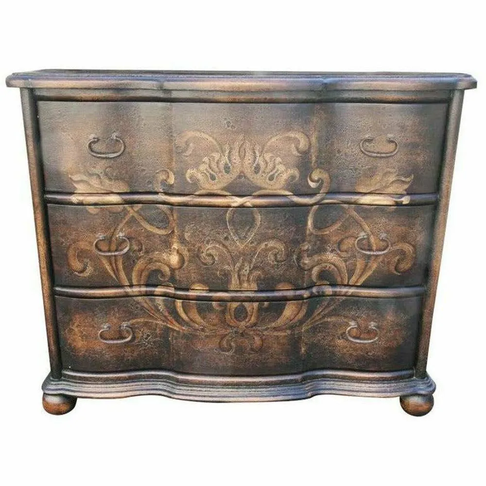 Casa Bonita Peruvian Hand-Painted  Carved Wood Bellissimo Dresser