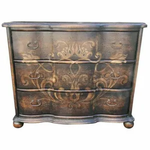 Casa Bonita Peruvian Hand-Painted  Carved Wood Bellissimo Dresser