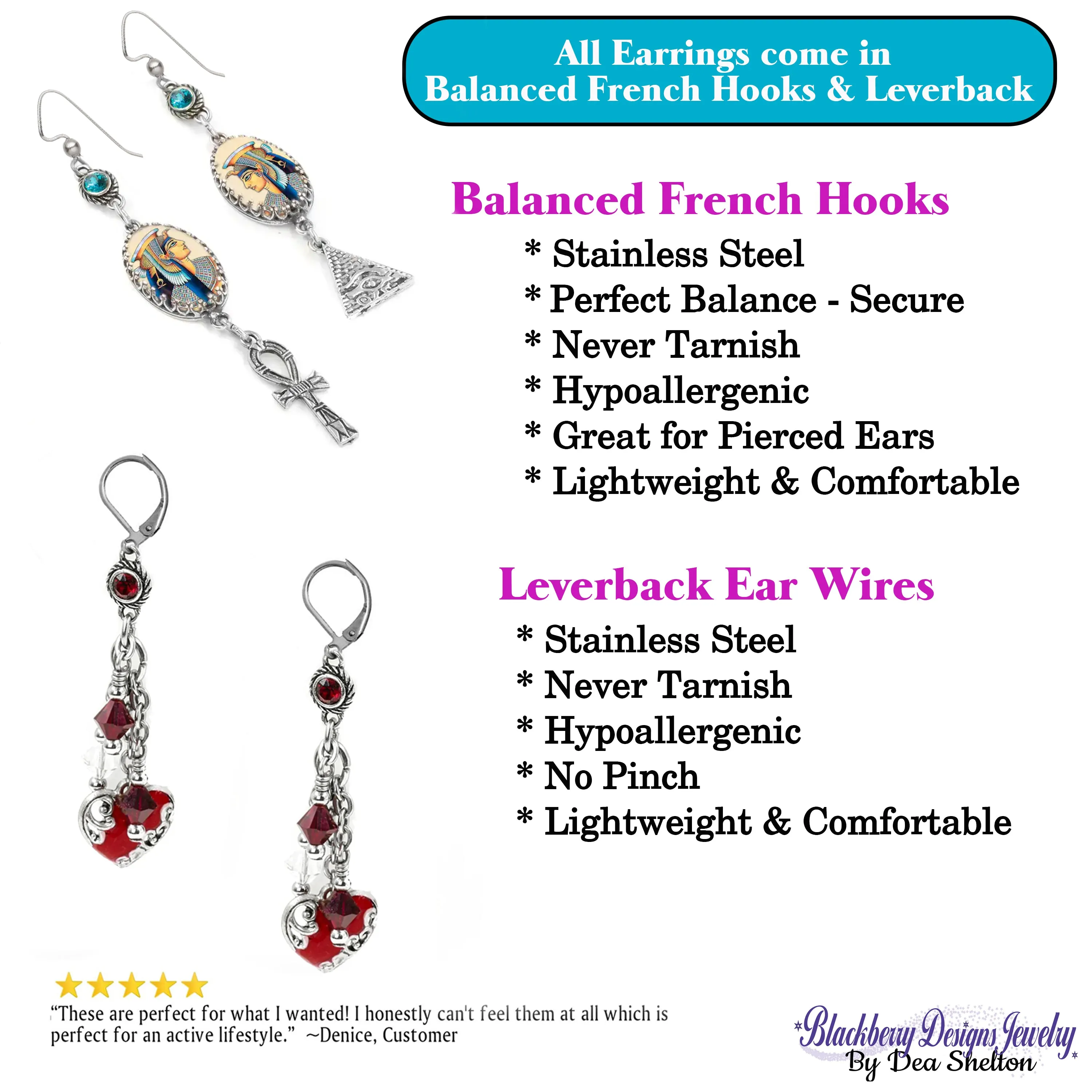 Celestial Earrings, Moon, Sun and Stars