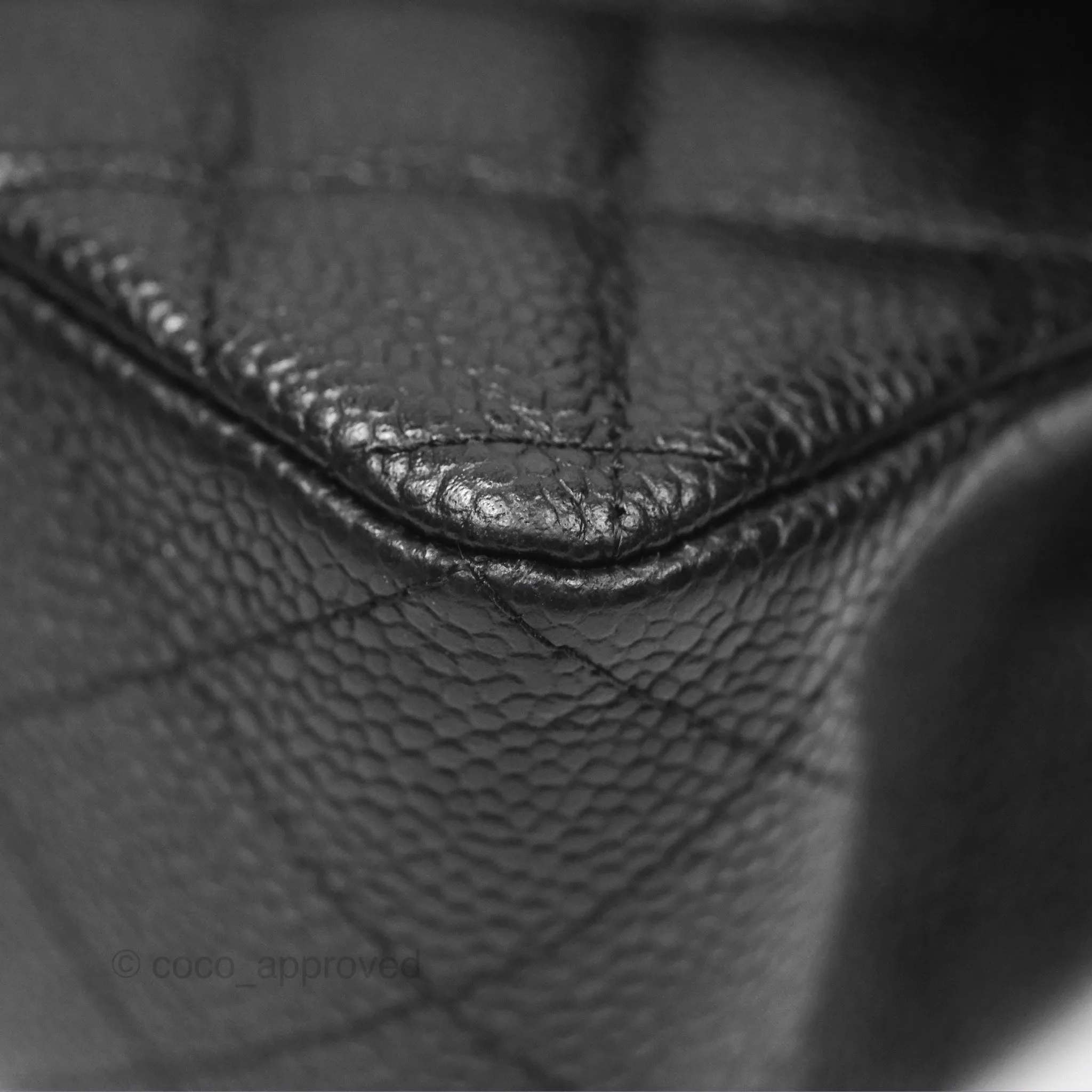 Chanel Small Classic Flap Quilted Black Caviar Gold Hardware
