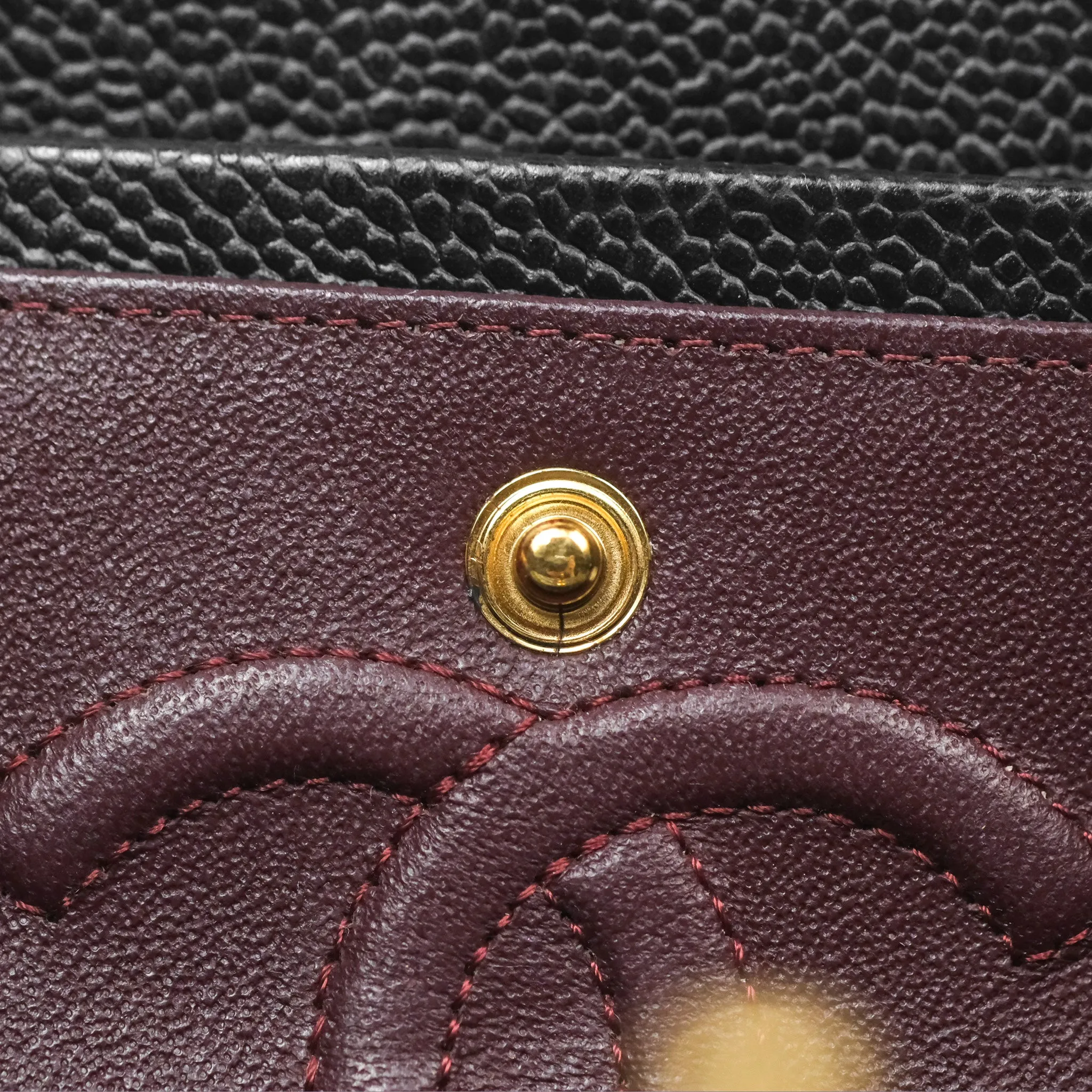 Chanel Small Classic Flap Quilted Black Caviar Gold Hardware