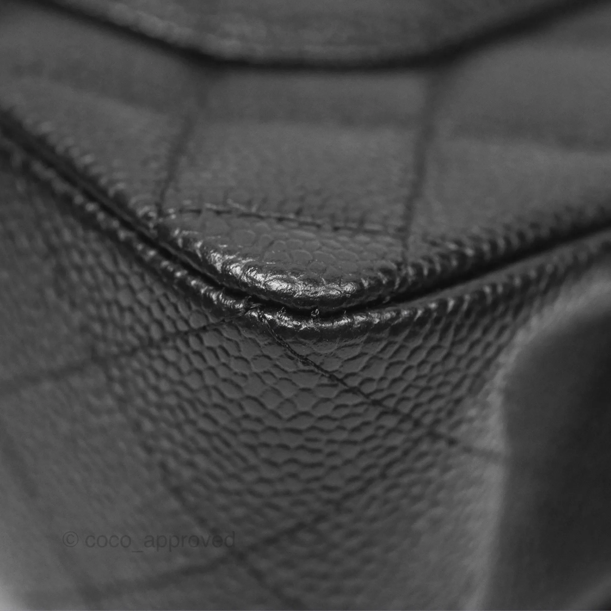 Chanel Small Classic Flap Quilted Black Caviar Gold Hardware