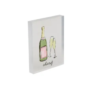 Cheers Acrylic Wedding Plaques