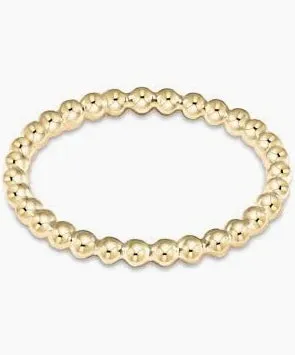 Classic Gold 2mm Bead Ring