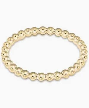 Classic Gold 2mm Bead Ring