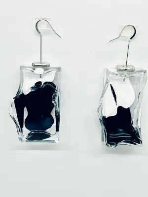 Clear Drop Node Earrings_01