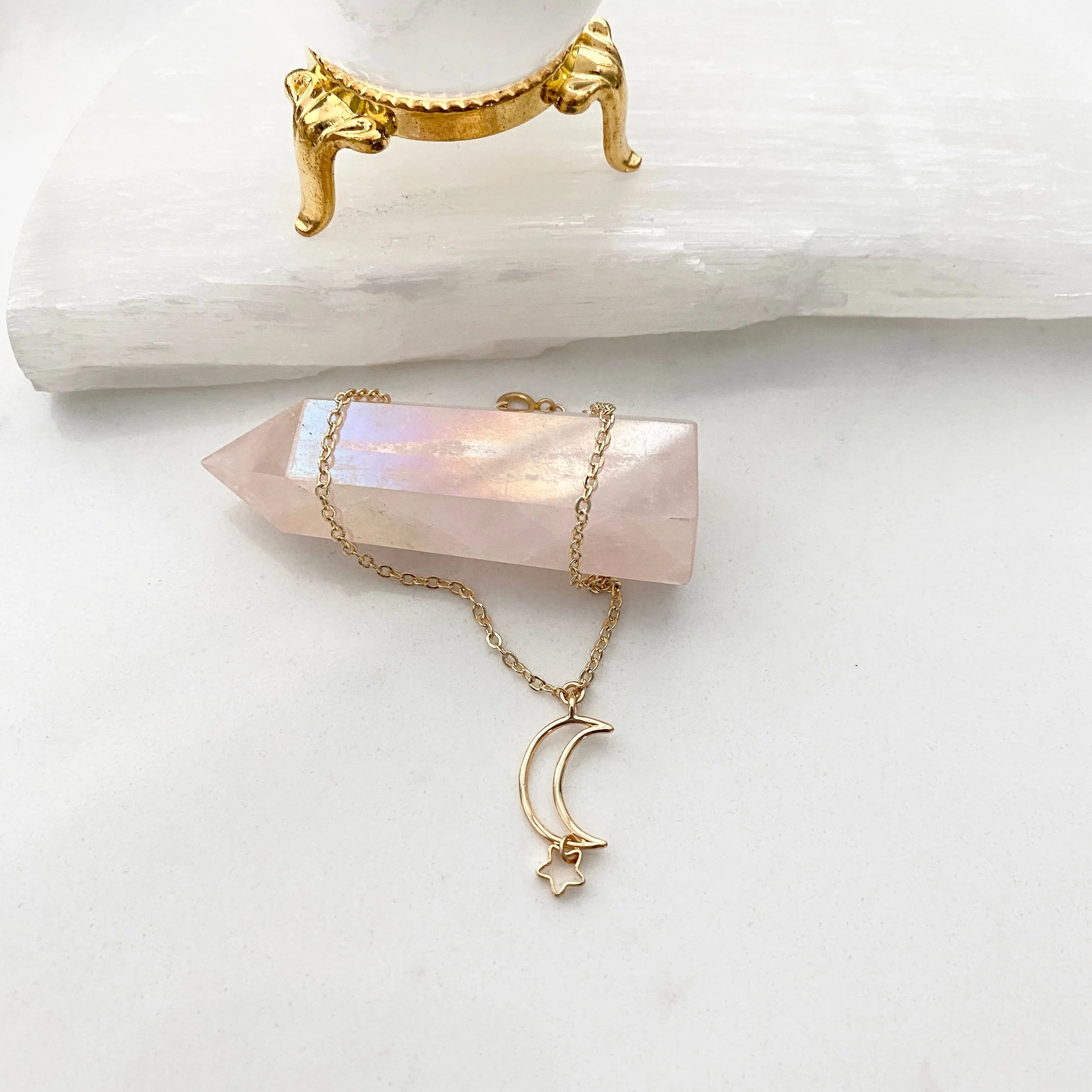 Cleo Crescent Moon Charm Bracelet