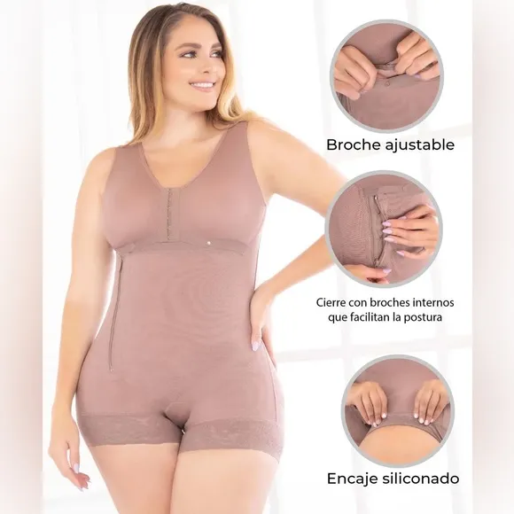 COLOMBIAN SHAPEWEAR PLUS SIZE SHORT GIRDLE WITH BRA COLOMBIAN SHAP