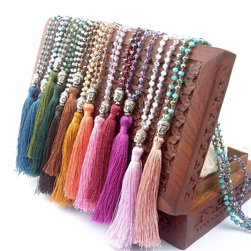 Colorful Beads & Tassel Bohemian Necklaces.