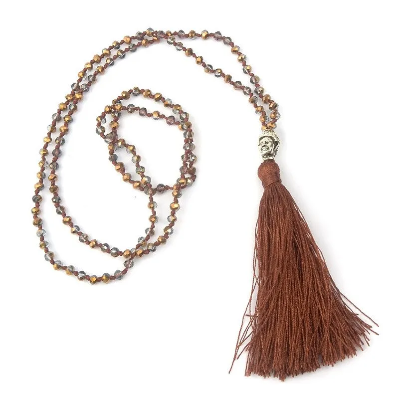 Colorful Beads & Tassel Bohemian Necklaces.