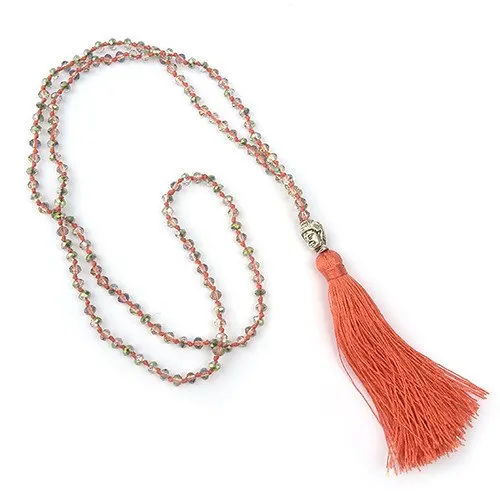 Colorful Beads & Tassel Bohemian Necklaces.