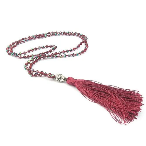 Colorful Beads & Tassel Bohemian Necklaces.