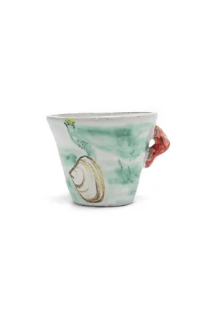 Coral with Bumblebee Espresso Cup