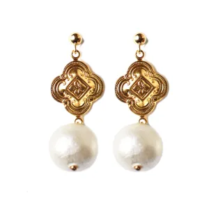 Cortona Pearl Drop Earrings