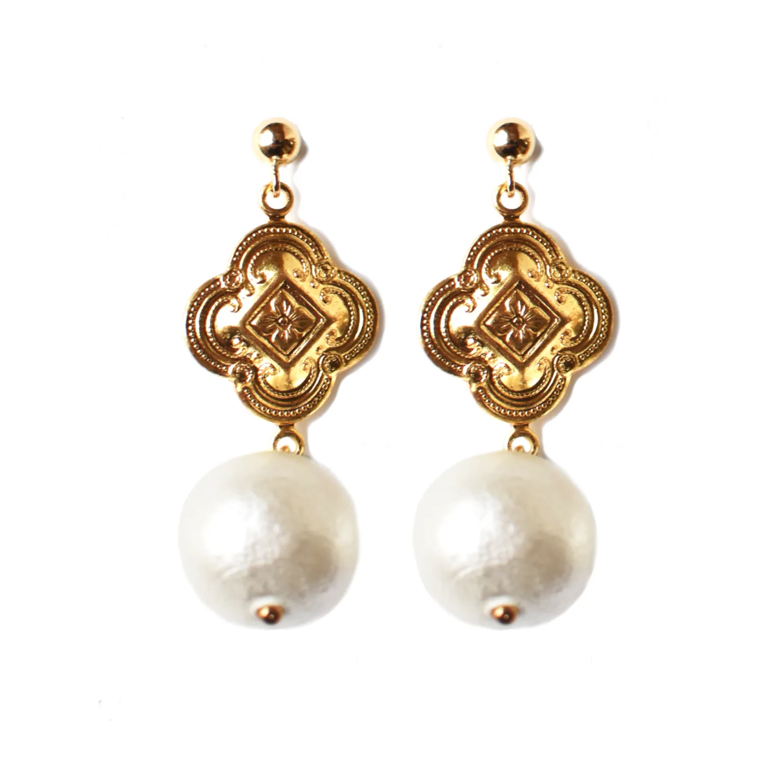 Cortona Pearl Drop Earrings