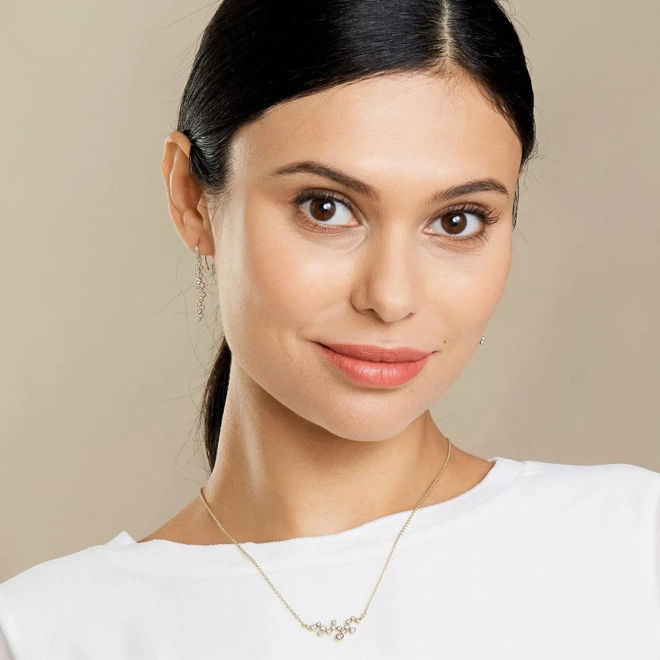 Cosmic 18K Yellow Gold Diamond Constellation Necklace