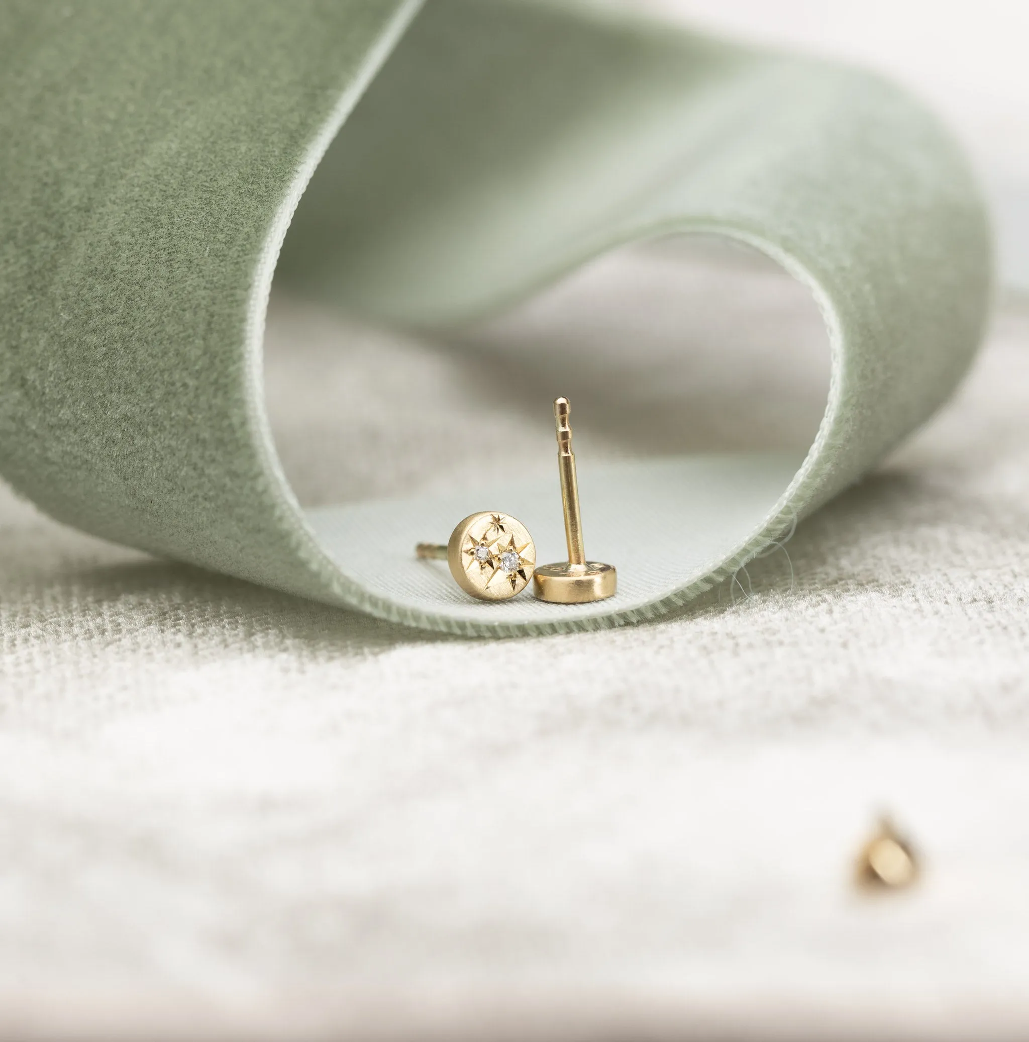 Cosmic Diamond Stud Earrings