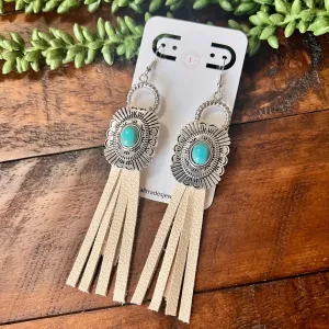 Cream Tassel Drop