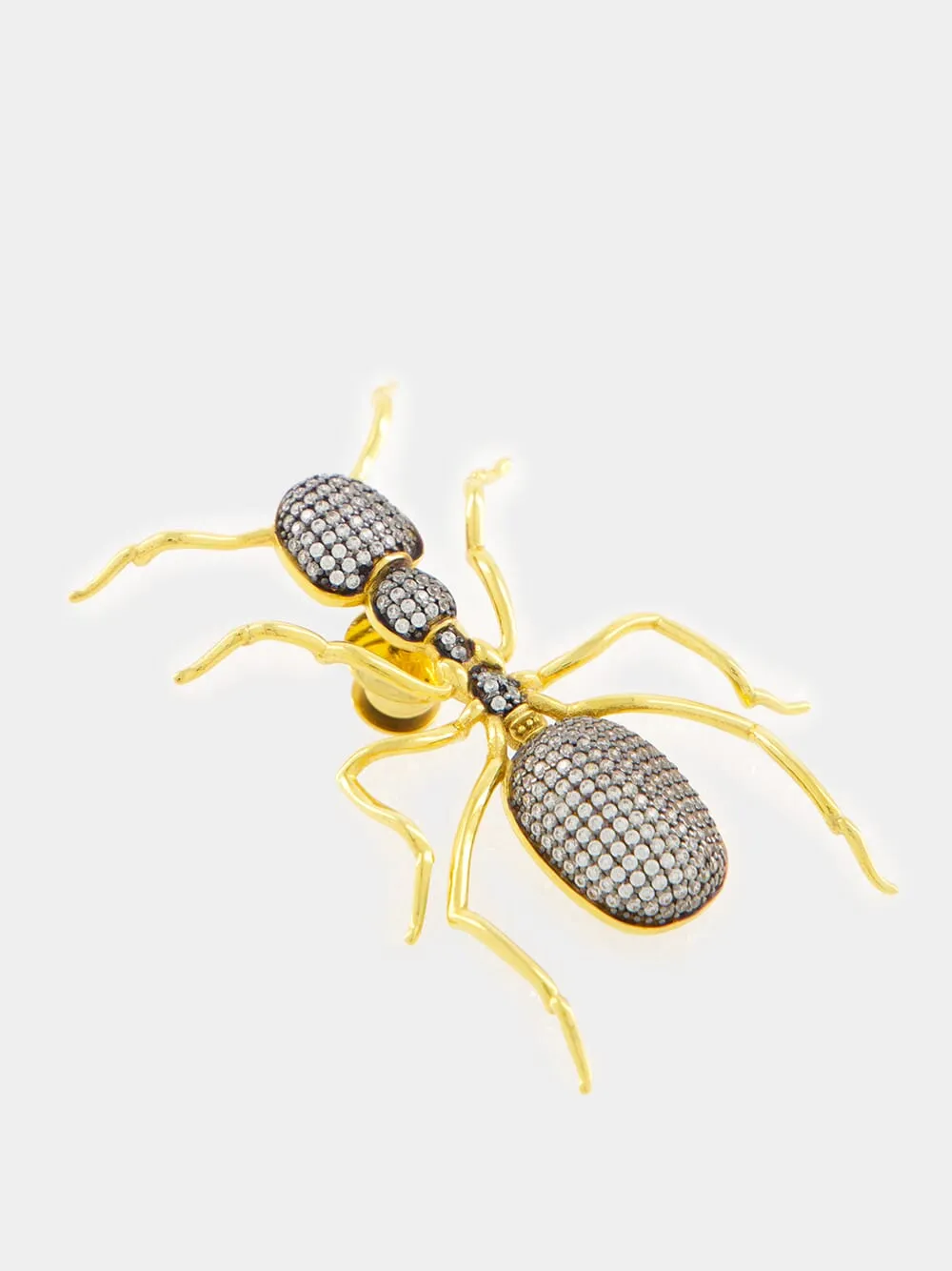 Crystal Ant Brooch