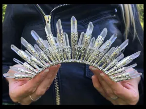 Curved Air Crystal Crown :: Brass