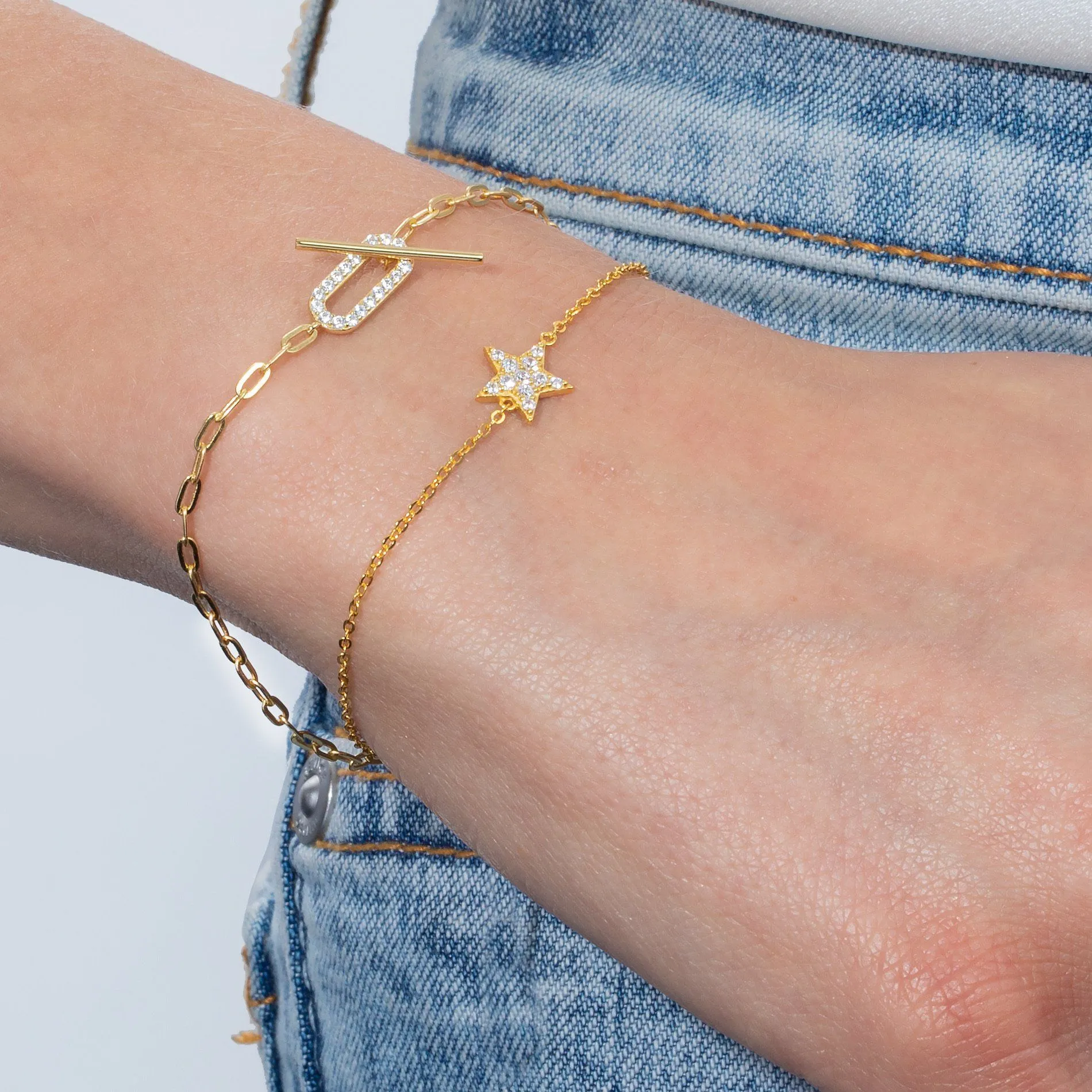 CZ Star Bracelet