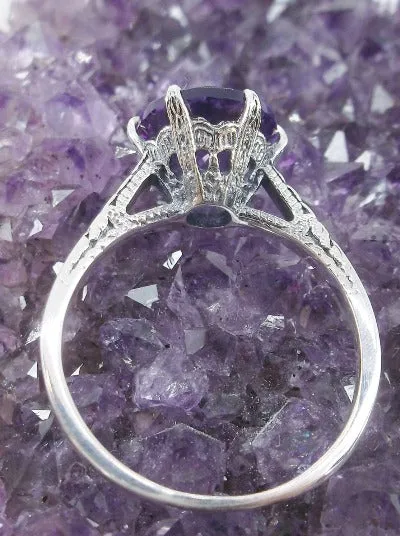 D37z, Solitaire Ring, Natural Gemstone Solitaire, Classic Victorian Jewelry #D37z