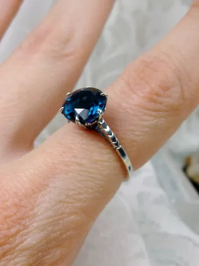 D37z, Solitaire Ring, Natural Gemstone Solitaire, Classic Victorian Jewelry #D37z
