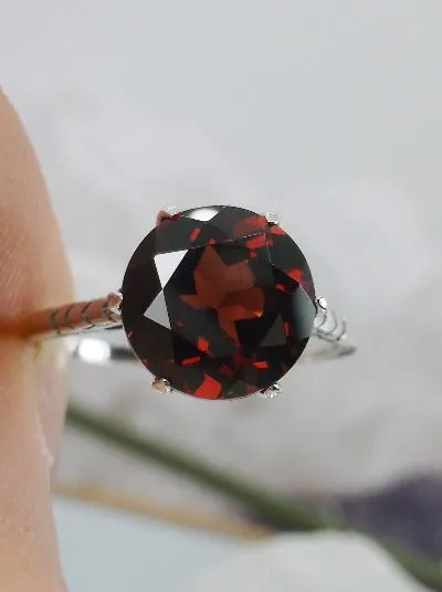 D37z, Solitaire Ring, Natural Gemstone Solitaire, Classic Victorian Jewelry #D37z