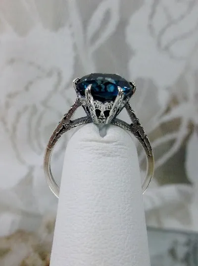 D37z, Solitaire Ring, Natural Gemstone Solitaire, Classic Victorian Jewelry #D37z