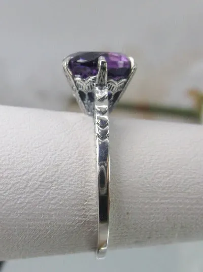 D37z, Solitaire Ring, Natural Gemstone Solitaire, Classic Victorian Jewelry #D37z