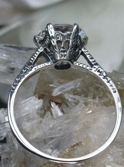 D37z, Solitaire Ring, Natural Gemstone Solitaire, Classic Victorian Jewelry #D37z