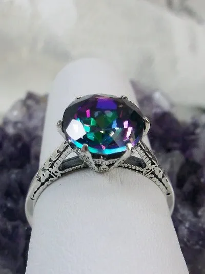 D37z, Solitaire Ring, Natural Gemstone Solitaire, Classic Victorian Jewelry #D37z