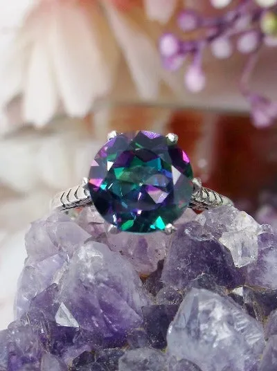 D37z, Solitaire Ring, Natural Gemstone Solitaire, Classic Victorian Jewelry #D37z