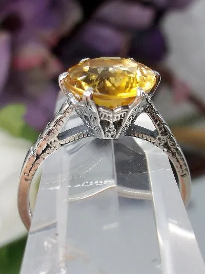 D37z, Solitaire Ring, Natural Gemstone Solitaire, Classic Victorian Jewelry #D37z